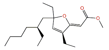 2-[3,5-Diethyl-5-(2-ethylhexyl)-2(5H)-furanylidene]acetic acid methyl ester